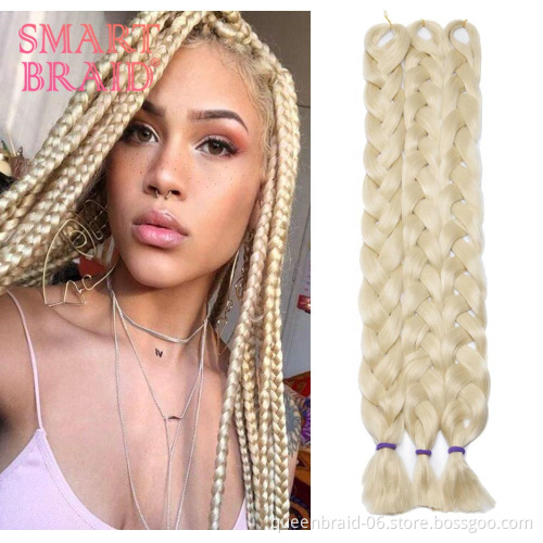 Jumbo Braiding Hair 41 inch for Crotchet Braid Synthetic Hair Extensions Jumbo Braids Hot Water Setting